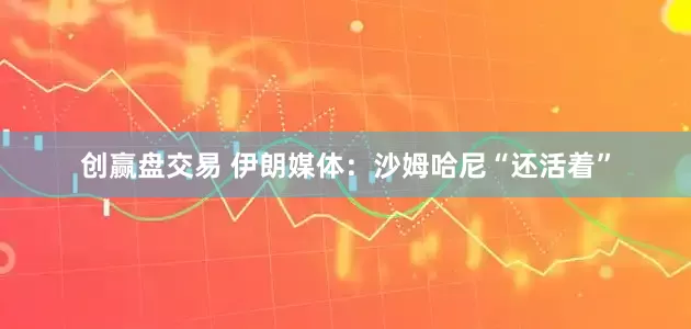 创赢盘交易 伊朗媒体：沙姆哈尼“还活着”